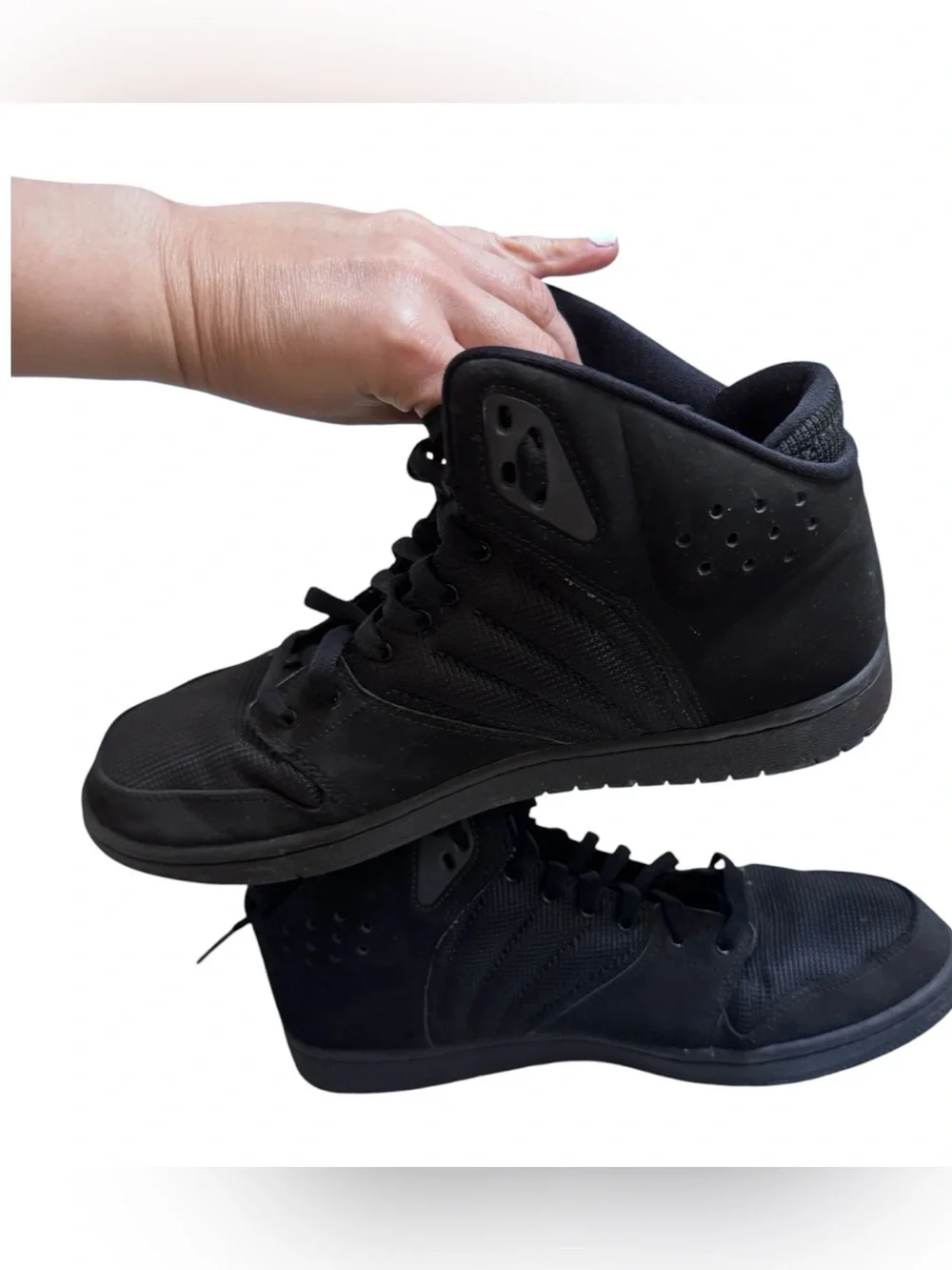 Jordan Men's All-Black High-Top Sneakers